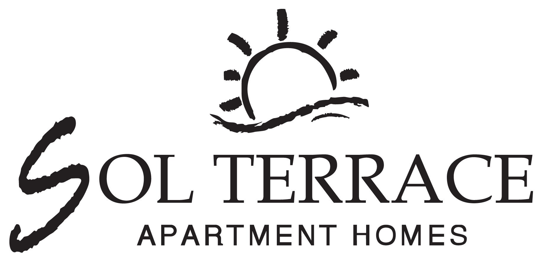 the logo or sign for the apartment